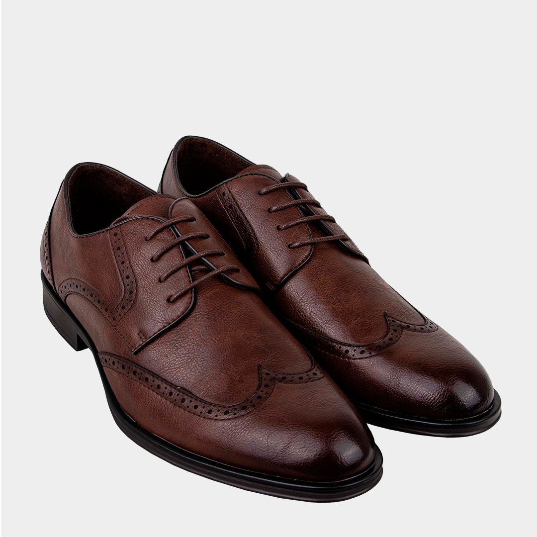 Global Wingtip Lace Up Calzado Para Hombre