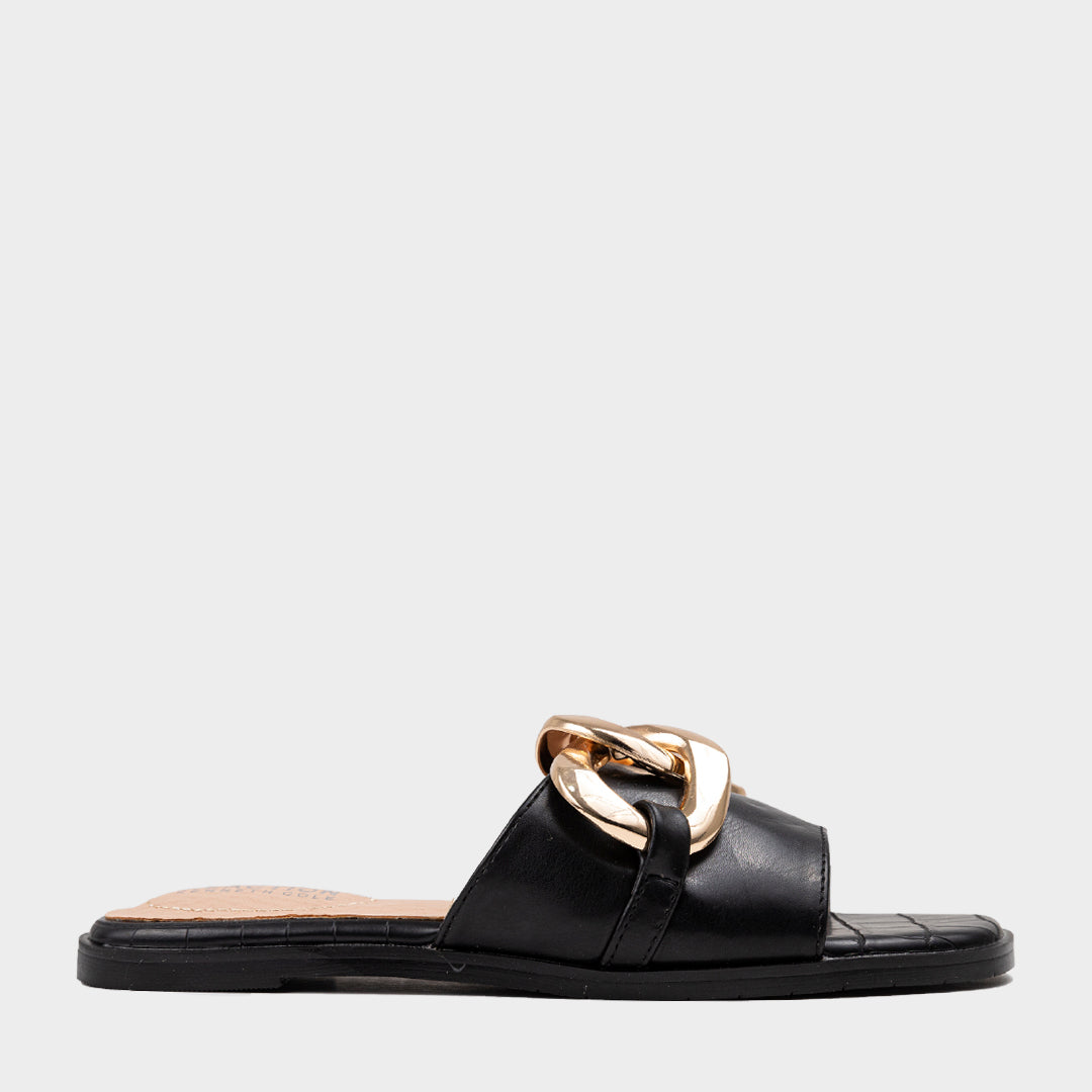 DAPHNE CHAIN SLIDE Sandalia Flat para Mujer