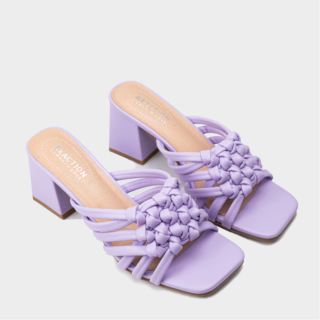 Helena Knot Heel Sandalia Mule De Tacîn Para Mujer