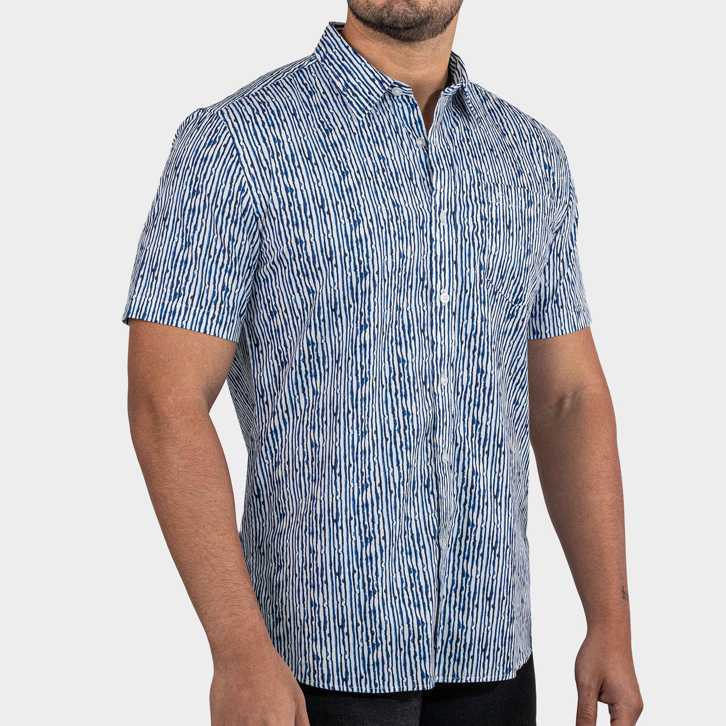 Camisa Casual Manga Corta para Hombre