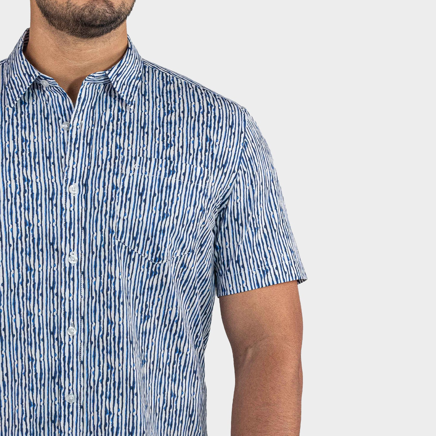 Camisa Casual Manga Corta para Hombre